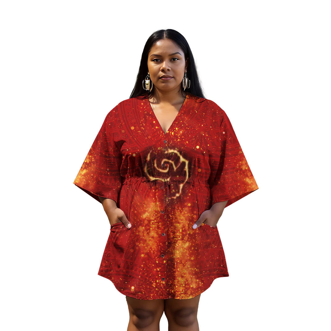 {NEW} Casual Beach Drawstring Dress